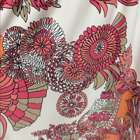 Boston Proper Size XL Pink and Orange Floral Maxi Dress - Picture 8 of 8